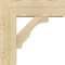 Ekena Millwork Balboa Block Rough Sawn Bracket w/ Offset Brace, Douglas Fir, 8"W x 24"D x 24"H BKT0806X24X24BOA05RDF - alternate 2